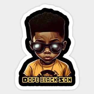 Dope Black Son, Black Boy Sticker